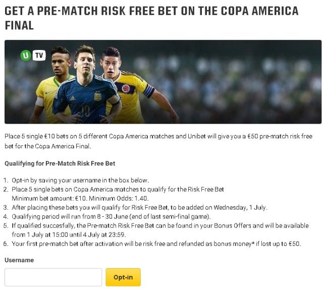 Copa America bonus