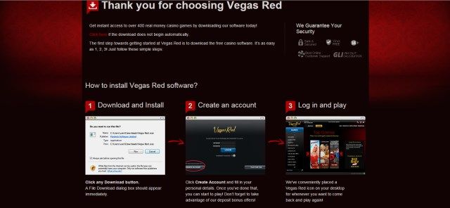 vegas red-instalacija