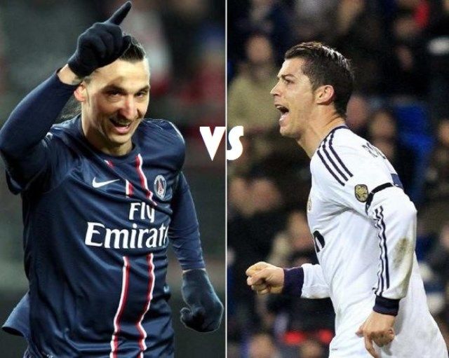 PSG - Real Madrid, Ibrahimović-Ronaldo