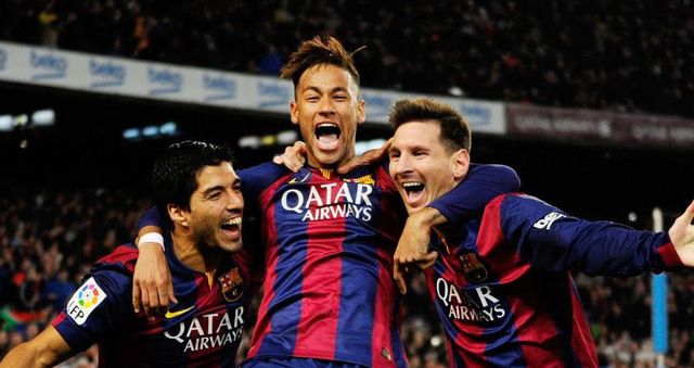 messi suarez neymar