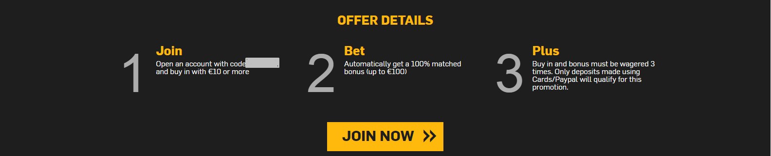 Betfair promo code