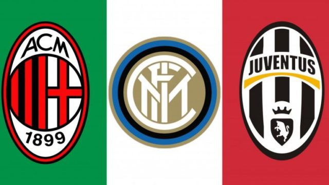 Juventus, Milan i Inter