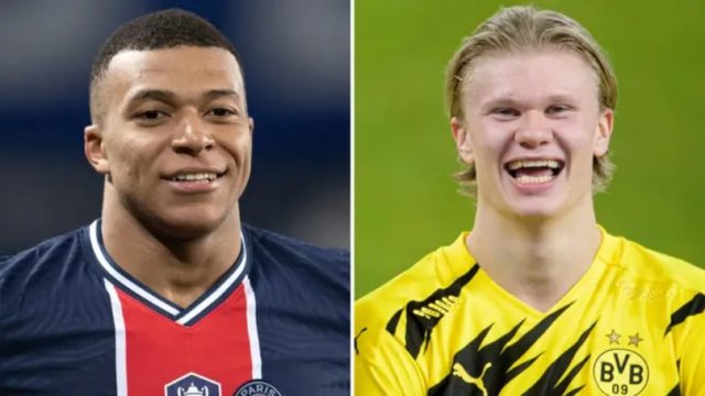 Haaland i Mbappe